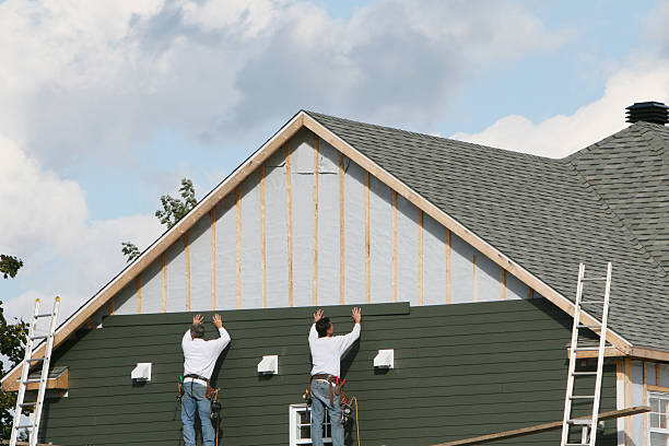 Professional Siding technician working in Germanton, NC